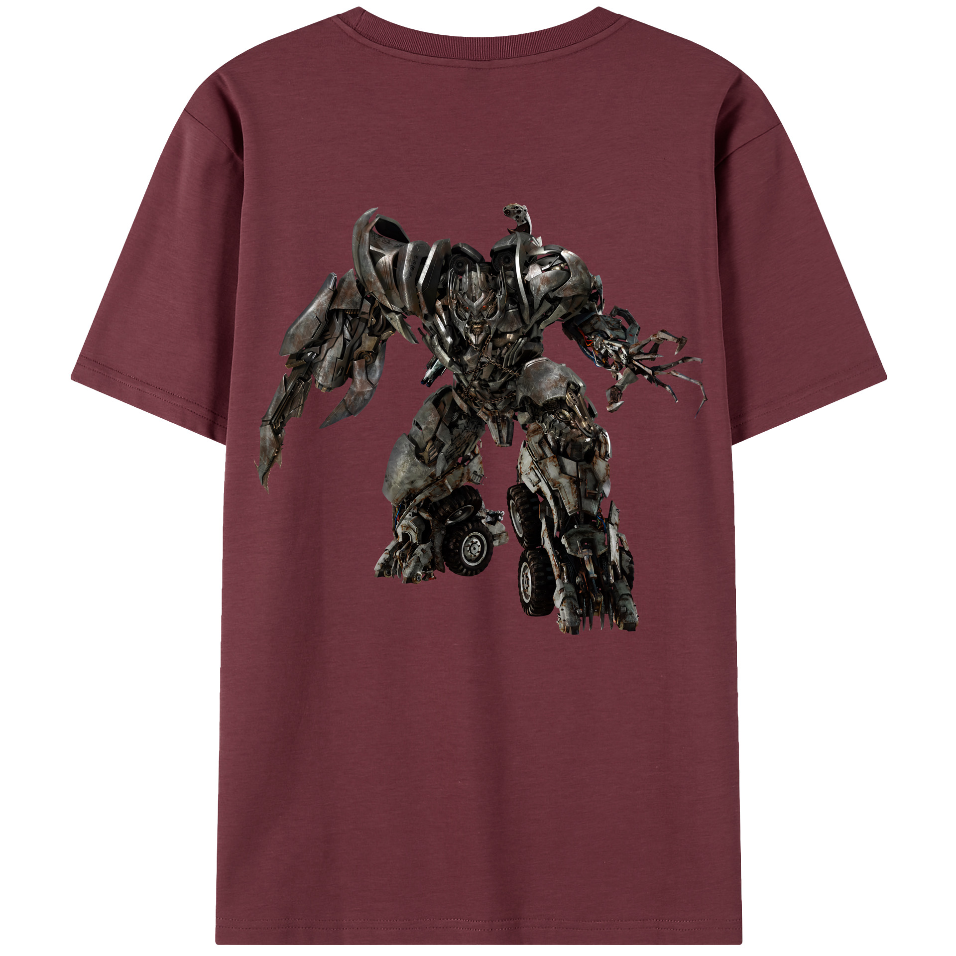 （画像用） Transformers トランスフォーマー 綿100％半袖Tシャツ（背面プリント）